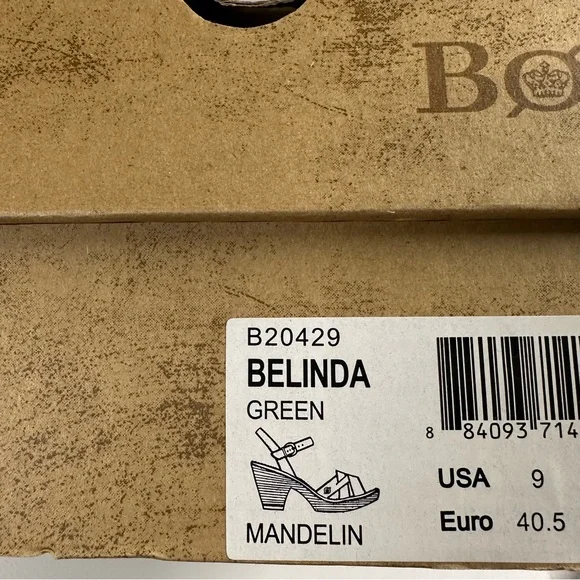 NWT Born Belinda Boho Green Leather Sandals for Women size 9 - Picture 5 of 5